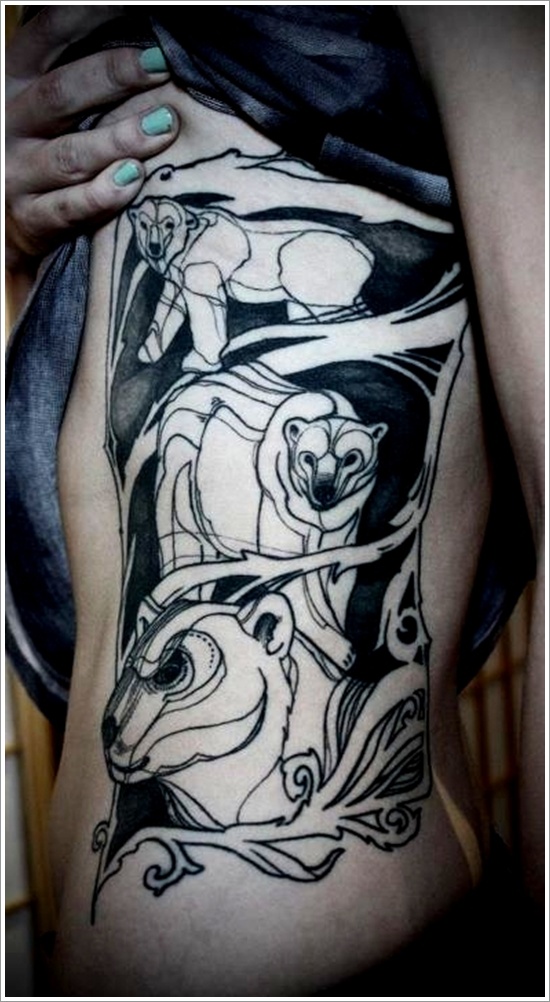 Bear tattoo design, idea 3