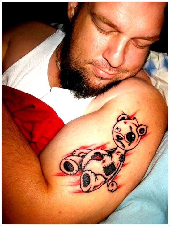 Bear tattoo design, idea 8
