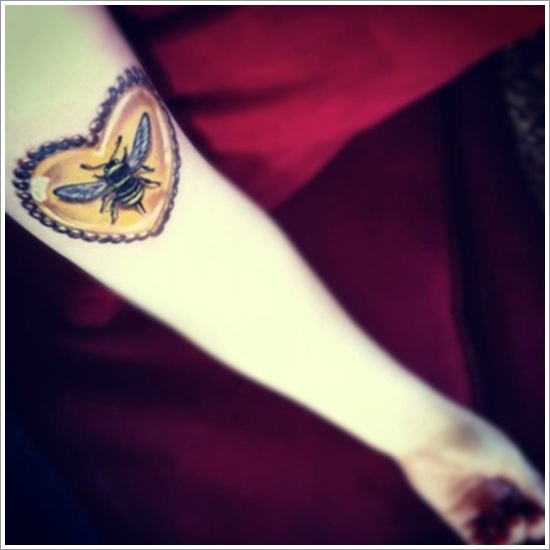 Bee tattoo design, idea 23
