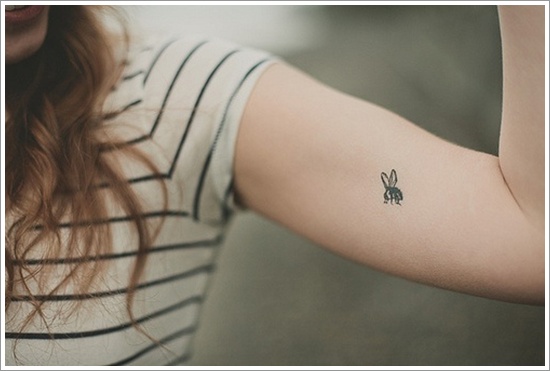 Bee tattoo design, idea 11