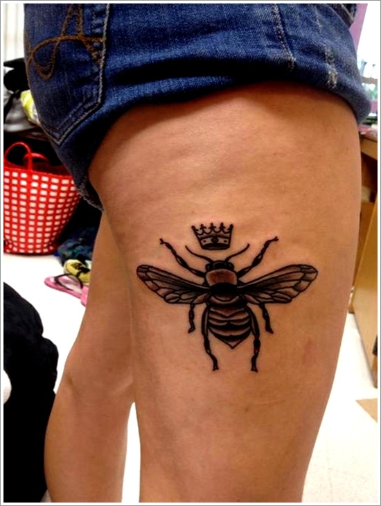 Bee tattoo design, idea 16