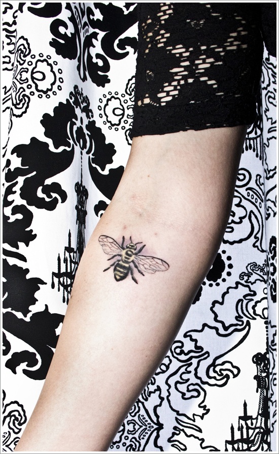 Bee tattoo design, idea 29