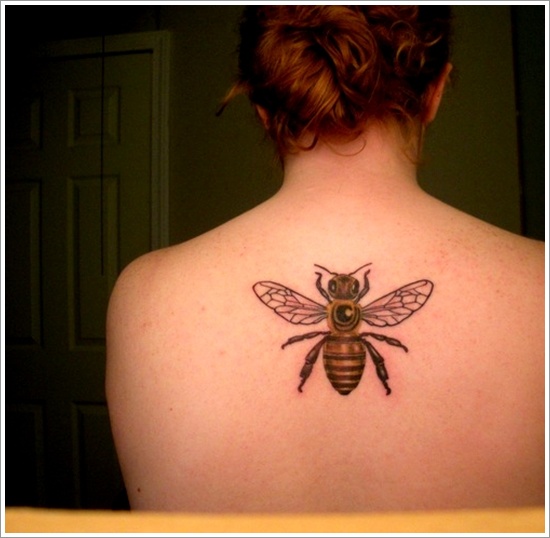 Bee tattoo design, idea 3