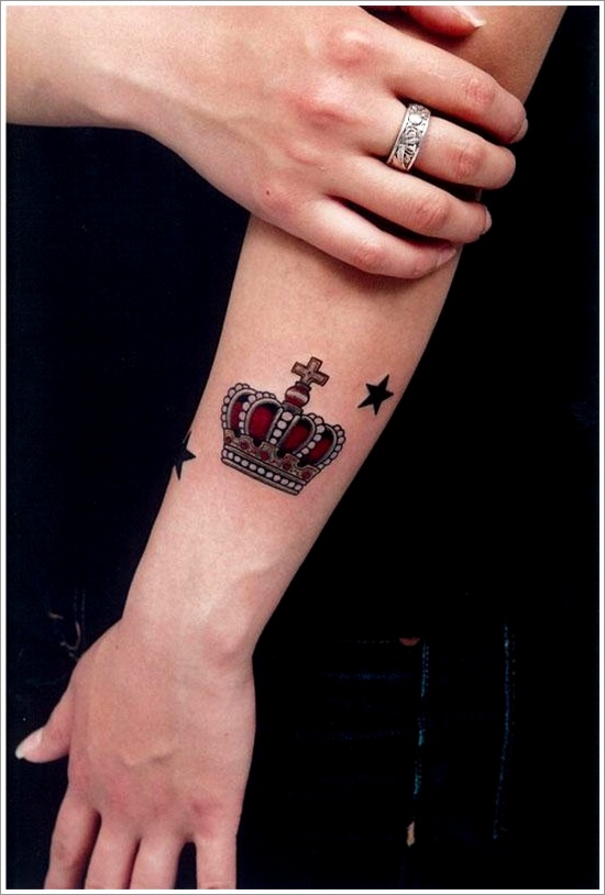 Glorious crown tattoos and meanings design, idea 10