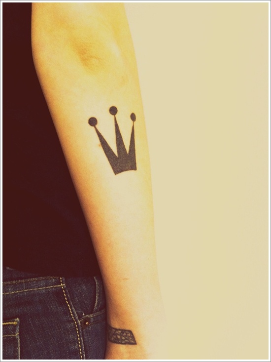 Glorious crown tattoos and meanings design, idea 11