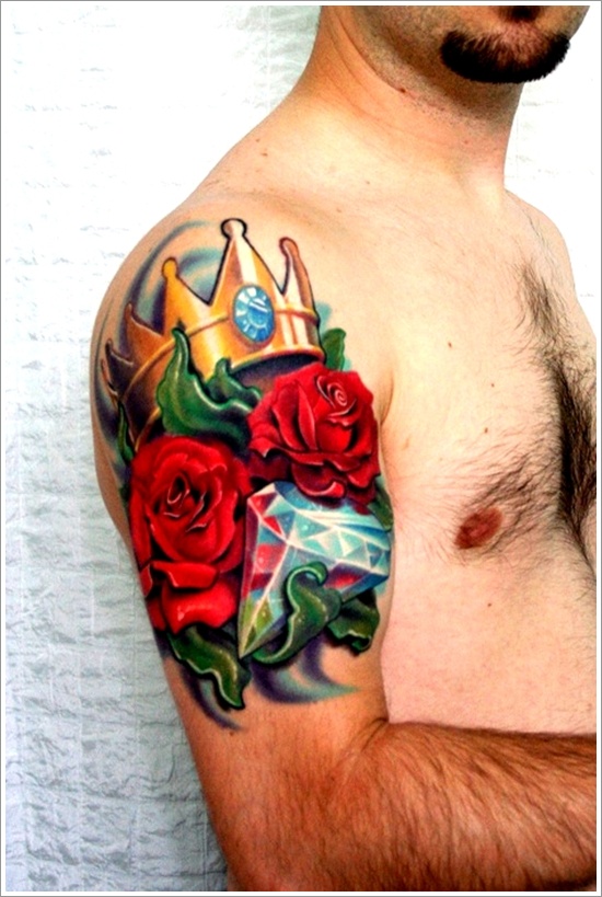 Glorious crown tattoos and meanings design, idea 29
