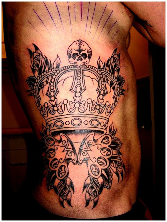 Glorious crown tattoos and meanings design, idea 30
