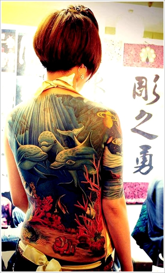 Stunning dolphin tattoo designs design, idea 21