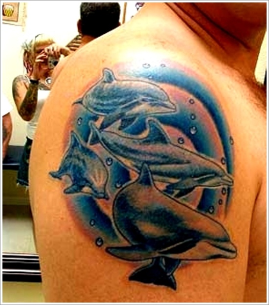 Stunning dolphin tattoo designs design, idea 33