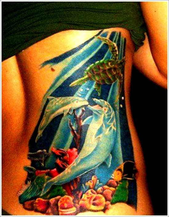 Stunning dolphin tattoo designs design, idea 31