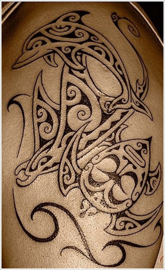 Stunning dolphin tattoo designs design, idea 19