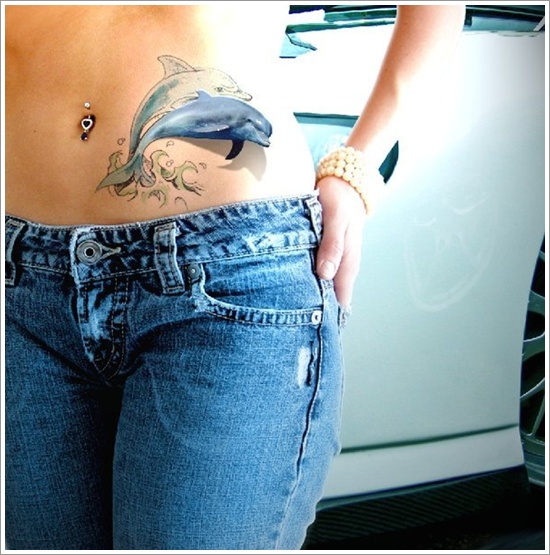 Stunning dolphin tattoo designs design, idea 1