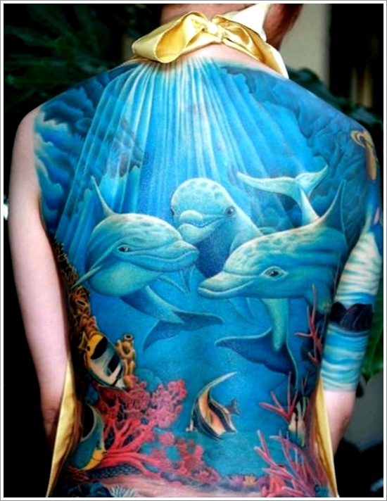 Stunning dolphin tattoo designs design, idea 27