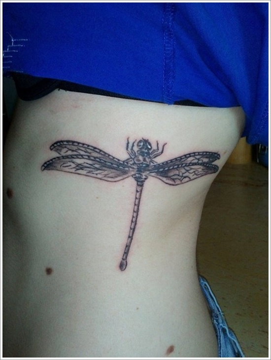 Cute and sexy dragonfly tattoo design, idea 15
