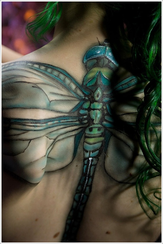 Cute and sexy dragonfly tattoo design, idea 10