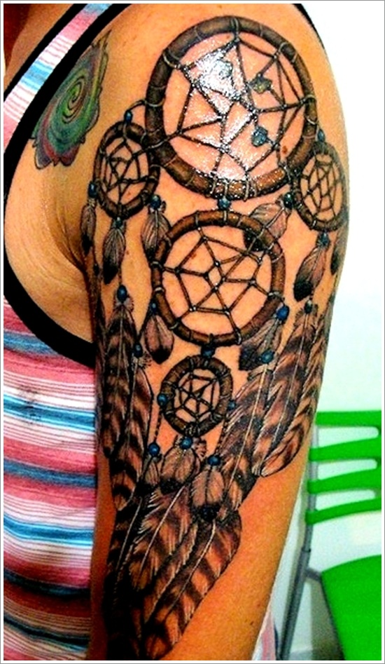Amazing dreamcatcher tattoos and meanings design, idea 8