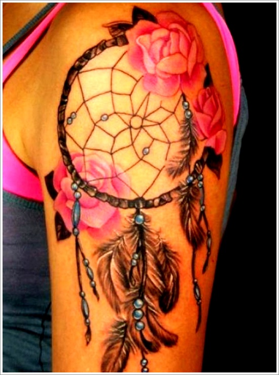 Amazing dreamcatcher tattoos and meanings design, idea 33