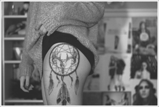 Amazing dreamcatcher tattoos and meanings design, idea 10