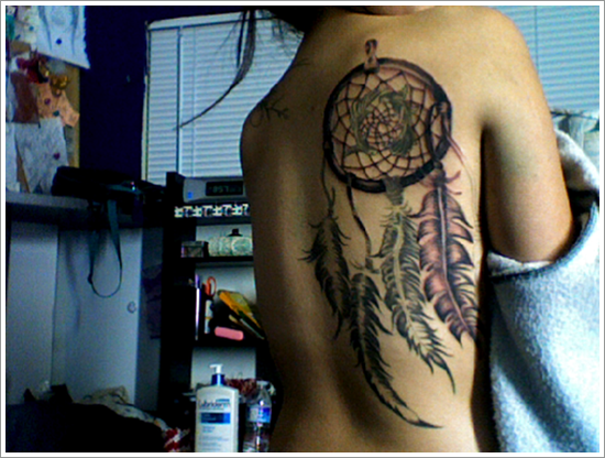 Amazing dreamcatcher tattoos and meanings design, idea 34