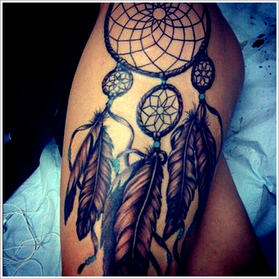 Amazing dreamcatcher tattoos and meanings design, idea 13