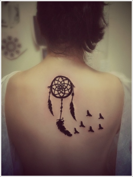 Amazing dreamcatcher tattoos and meanings design, idea 18