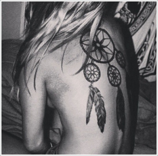 Amazing dreamcatcher tattoos and meanings design, idea 27