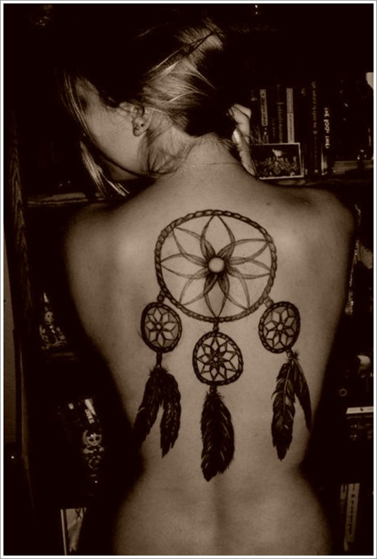Amazing dreamcatcher tattoos and meanings design, idea 20