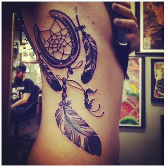 Amazing dreamcatcher tattoos and meanings design, idea 22