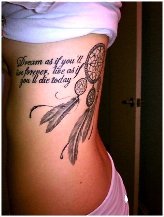 Amazing dreamcatcher tattoos and meanings design, idea 38