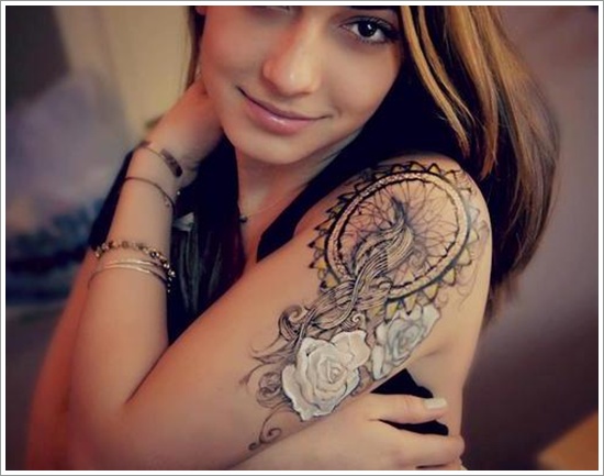 Amazing dreamcatcher tattoos and meanings design, idea 39
