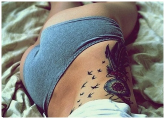 Amazing dreamcatcher tattoos and meanings design, idea 41