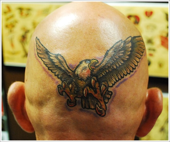 Attention grabbing eagle tattoo design, idea 13