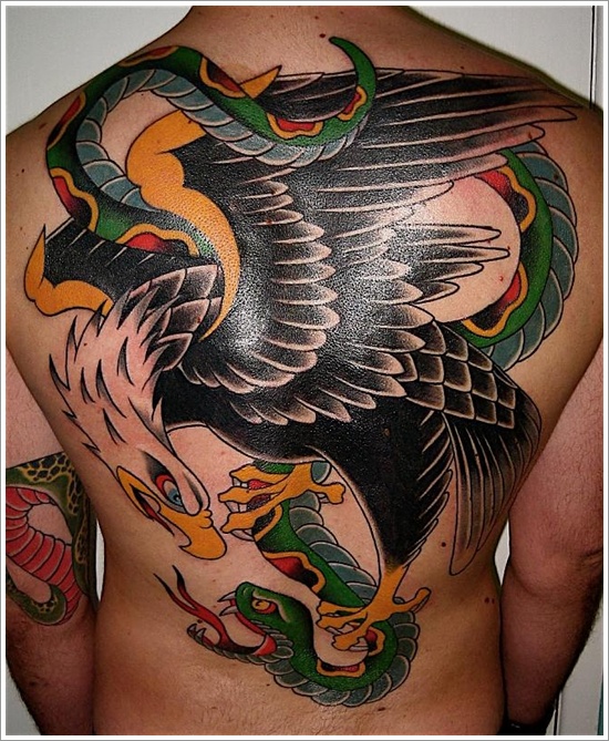 Attention grabbing eagle tattoo design, idea 16