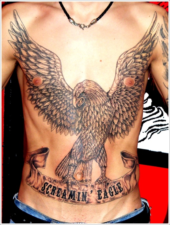 Attention grabbing eagle tattoo design, idea 14