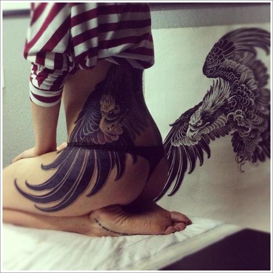 Attention grabbing eagle tattoo design, idea 9