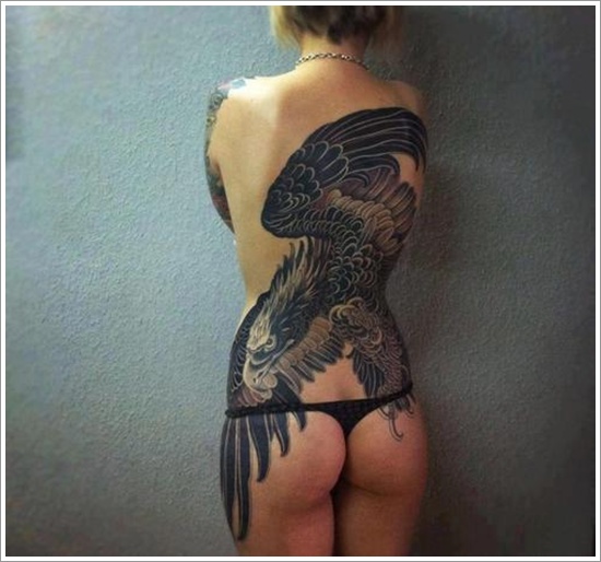 Attention grabbing eagle tattoo design, idea 4