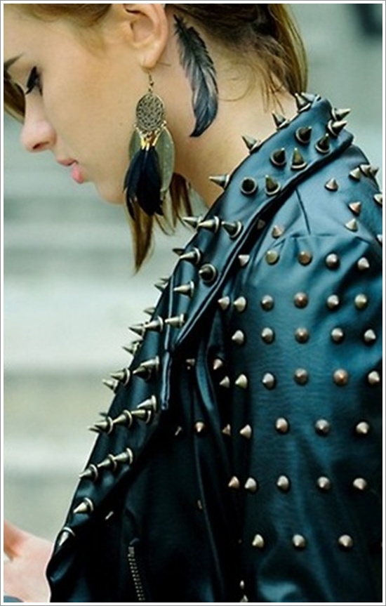 Most popular feather tattoos for women and design, idea 36