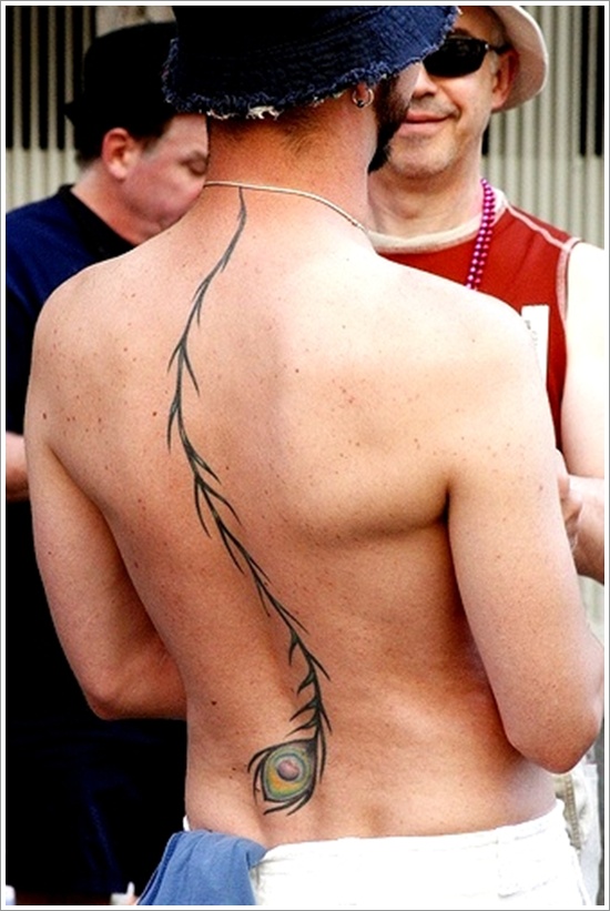 Most popular feather tattoos for women and design, idea 6