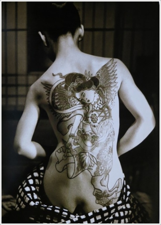 Traditional geisha tattoo design, idea 25