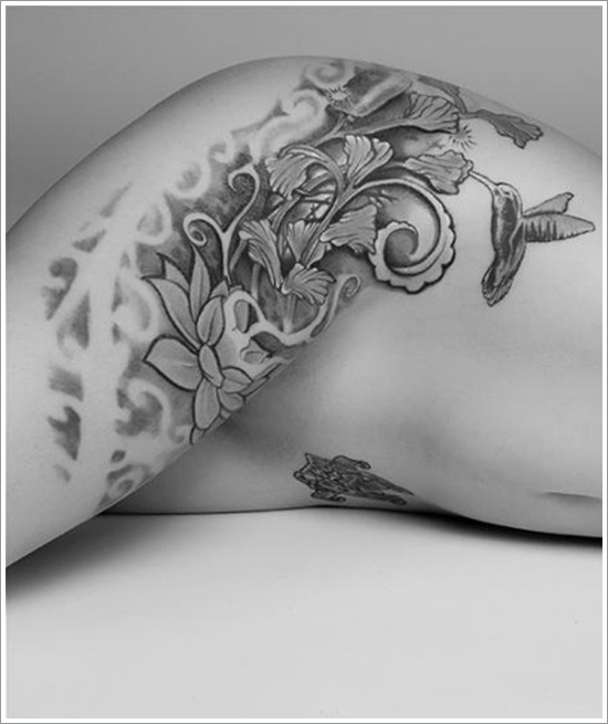 Stunning hummingbird tattoo design, idea 3