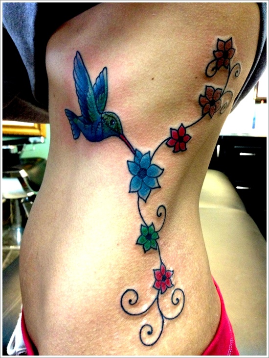 Stunning hummingbird tattoo design, idea 5