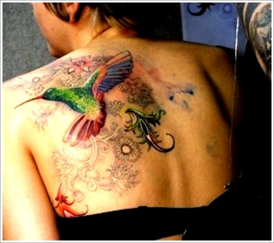 Stunning hummingbird tattoo design, idea 33