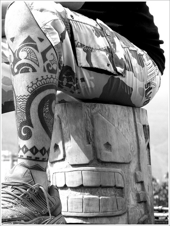 Unique maori tribal tattoo design, idea 3
