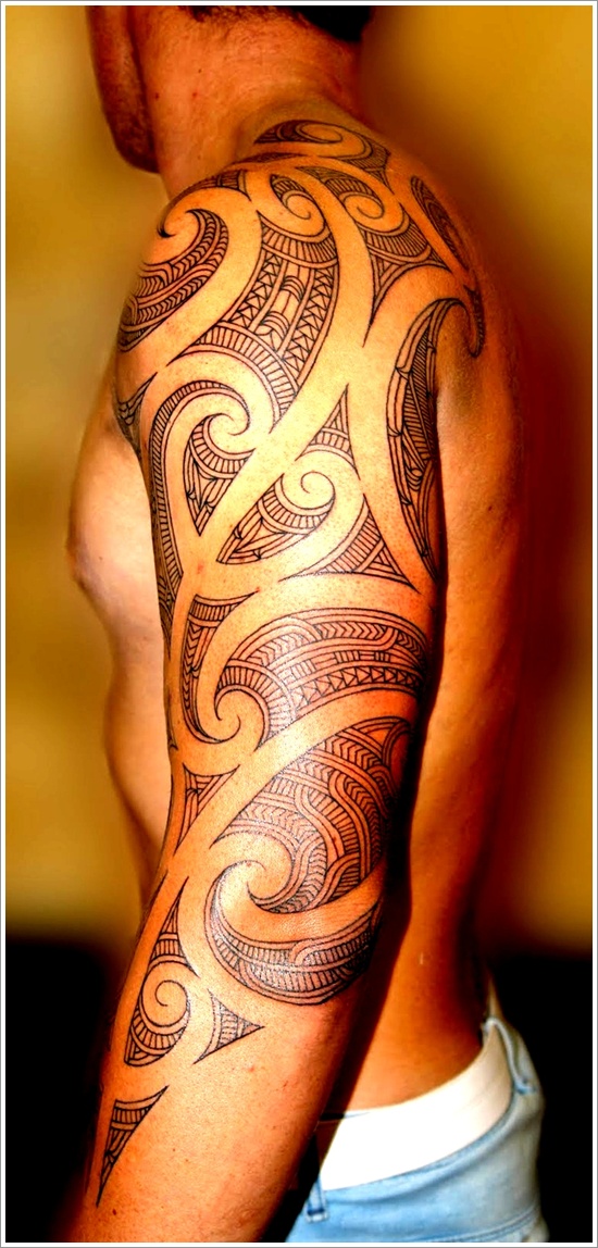 Unique maori tribal tattoo design, idea 14