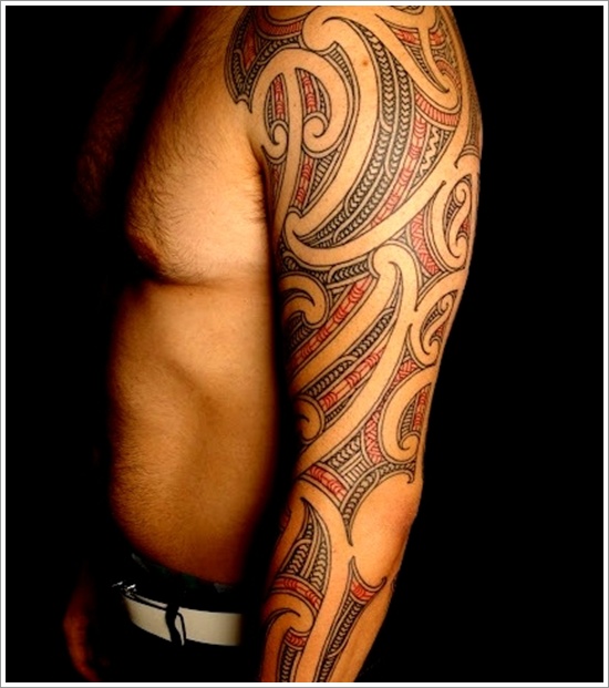 Unique maori tribal tattoo design, idea 13
