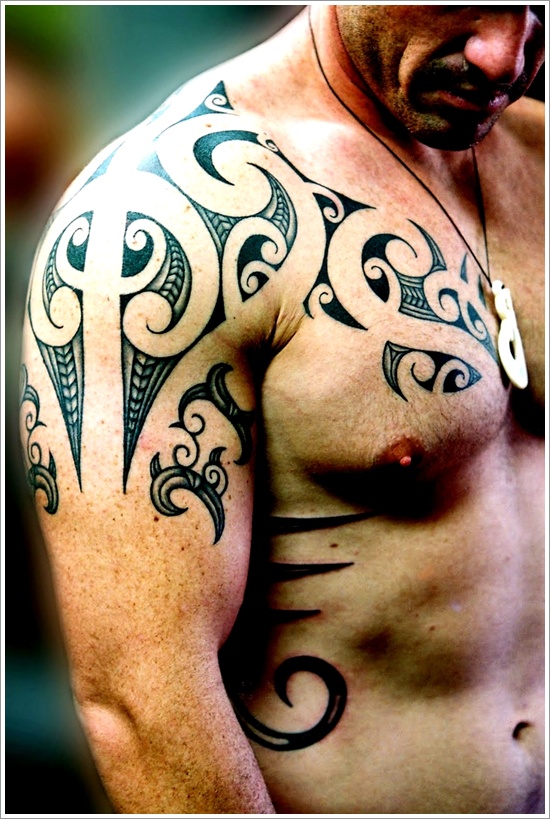 Unique maori tribal tattoo design, idea 20