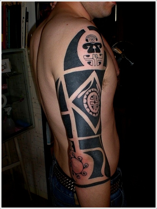 Unique maori tribal tattoo design, idea 30
