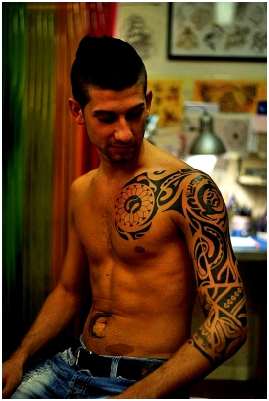 Unique maori tribal tattoo design, idea 6