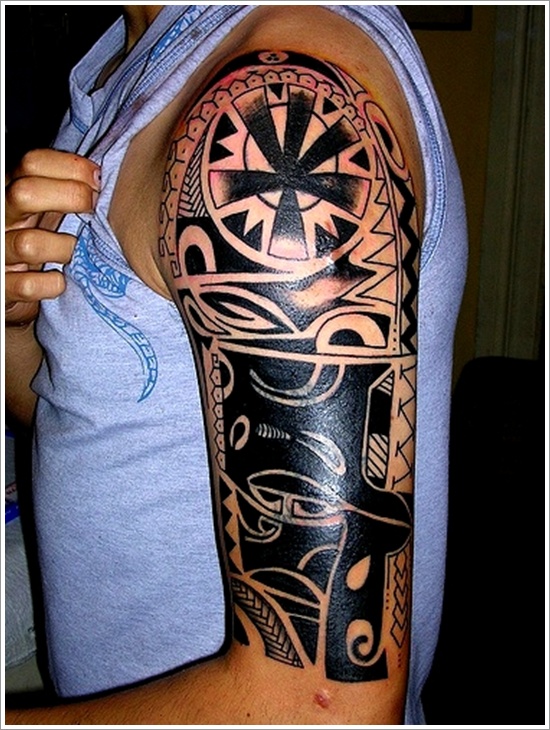 Unique maori tribal tattoo design, idea 11