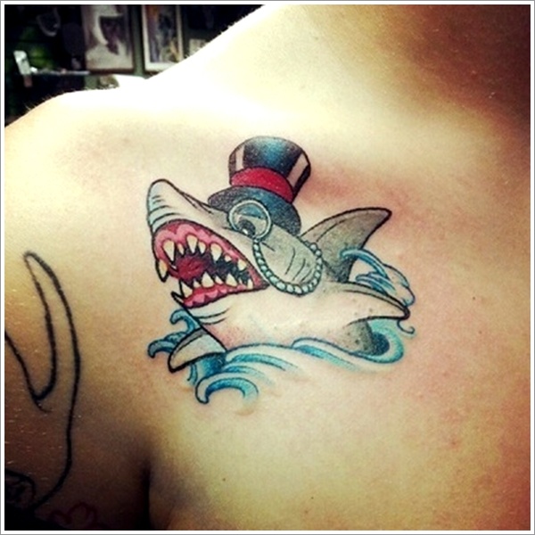 Most popular shark tattoo design, idea 10